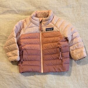 Girls Patagonia Pink Puffer Jacket 6-12 months